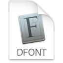 Mac OS X数据分叉字体