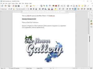 wps文件屏幕截图 LibreOffice Writer 5中.wps文件的屏幕截图