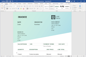 Microsoft Word 2019中.docx文件的屏幕截图