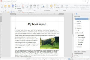 SoftMaker Office TextMaker 2018中.tmdx文件的屏幕截图