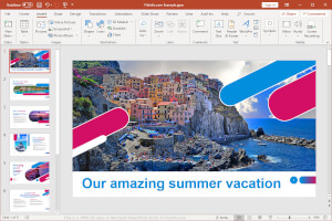 Microsoft PowerPoint 2019中.ppsx文件的屏幕截图