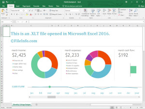 Microsoft Excel 2016中.xlt文件的屏幕截图