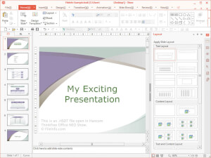 汉com Thinkfree Office NEO Show中.hsdt文件的截图
