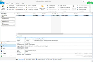 SDL Trados Studio 2017中.sdlppx文件的屏幕截图