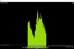 Microsoft Windows Media Player中.wav文件的屏幕截图