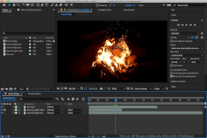 Adobe After Effects 2020中.aep文件的屏幕截图