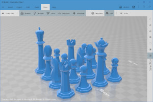 Microsoft 3D Builder中.3mf文件的屏幕截图