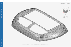 CADEX CAD Exchanger 3.7中.igs文件的屏幕截图