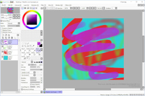 SYSTEMAX PaintTool sai 1.2中.sai文件的屏幕截图