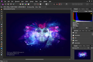 Serif Affinity Photo 1.6中的.afphoto文件的屏幕截图