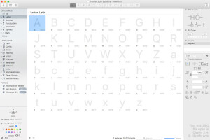 Glyphs 2.4中的.ufo文件截图