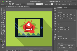 Adobe Illustrator 2020中.ai文件的截图