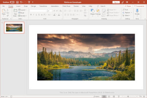 Microsoft PowerPoint 2019中.emz文件的屏幕截图