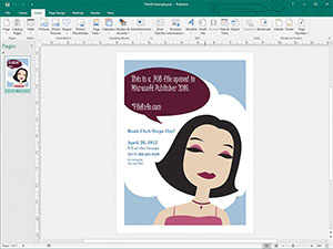pub文件屏幕截图 Microsoft Publisher 2016中.pub文件的屏幕截图