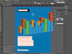 Adobe InDesign CC 2017中.indt文件的屏幕截图