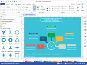 EdrawSoft Edraw Max 8.6中.eddx文件的屏幕截图