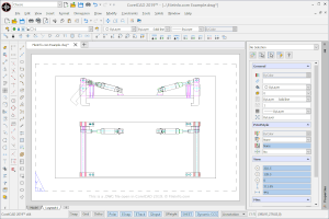 CorelCAD 2019中的.dwg文件截图