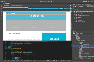 Adobe Dreamweaver 2020中.dwt文件的屏幕截图