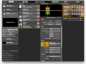 Boinx Software mimoLive 2.8中.tvtemplate文件的屏幕截图