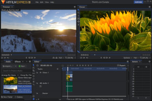 FXhome HitFilm Express中.hfp文件的屏幕截图