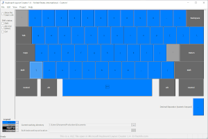 Microsoft Keyboard Layout Creator 1.4中.klc文件的屏幕截图