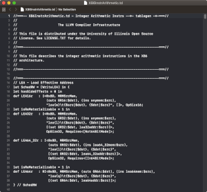 苹果Xcode 10中的.td文件截图